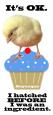Chick-free cupcake