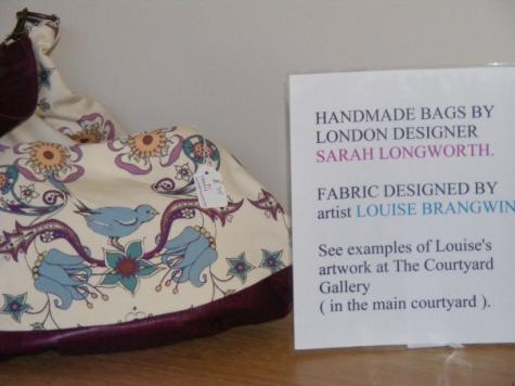 Fabric design for Sarah Longworth bags. Click to see next image.