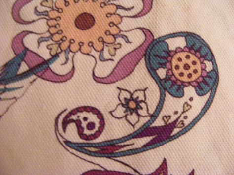 printed fabric close up. Click to see next image.