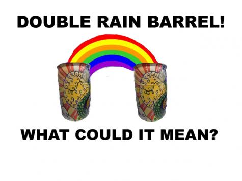 Double rain barrel. Click to see next image.