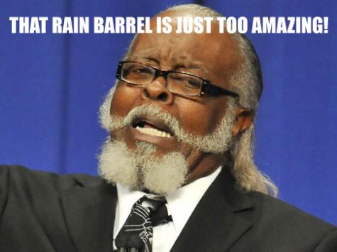 That rain barrel. Click to see next image.
